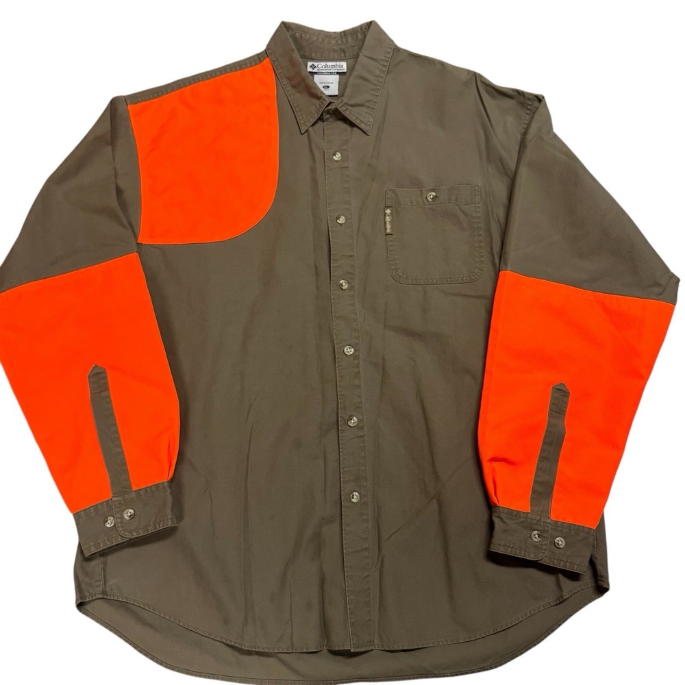 Vtg Columbia Sportswear Hunting‎ Right Arm Shooting XL Khaki Men Quilted